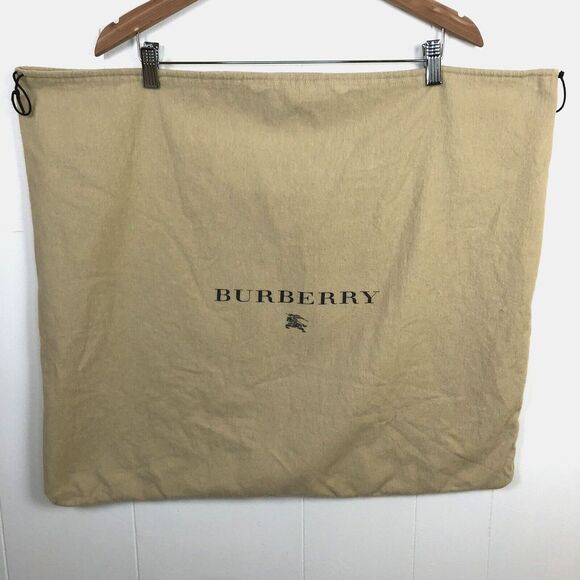 Burberry Handbags - Authentic Burberry Logo Dust Bag Drawstring Travel Storage 24x21.5" X-Large